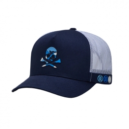 ◆당일◆25FW 스컬&티 로고 카모플라주 캡모자 네이비 GMH000020 TWLT