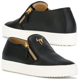 ◆14주년◆ 아담 메이 더블지퍼 슬립온 블랙 RM7006 005