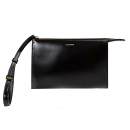 ◆12주년◆로고 프린트 스트랩 클러치백 블랙 JSPS840084 WSS00080N 001