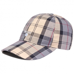 ◆당일◆23SS 로고 자수 타탄체크 캡모자 베이지/그레이 MHA0617 TN31