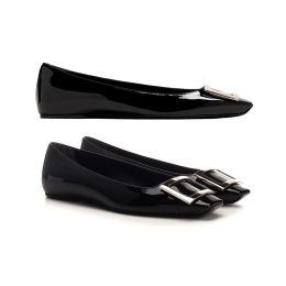 26SS 트럼펫 발레리나 플랫슈즈 블랙 RVW40415280 D1P B999