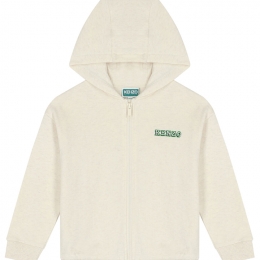◆키즈◆23FW 키즈 백 로고 후드집업 아이보리 K25817 C22