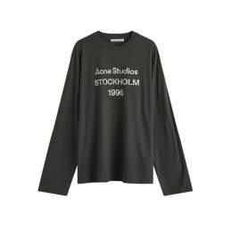 ◆당일◆26SS 1996 스탬프 로고 빈티지 롱슬리브 티셔츠 페이드블랙 CL0197 BM0