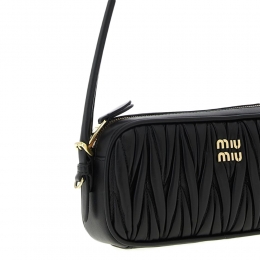 ◆당일◆26SS 마테라쎄 나파 레더 파우치 숄더백 블랙 5NE024 AFPP F0002