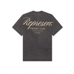 ◆당일◆26SS 오너스 클럽 스크립트 티셔츠 빈티지그레이 OCM41201 47
