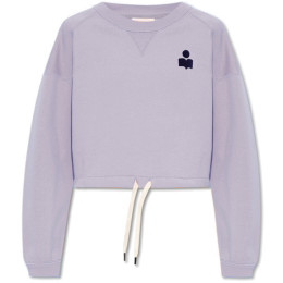 ◆당일◆25FW 마고 MARGO 크롭 맨투맨 라일락/다크네이비 SW0005FA A1M07E LCDN