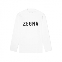 ◆15주년◆피어오브갓 X 제냐 로고 티셔츠 화이트 FZTS01 FZJ802 N01