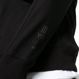 ◆14주년◆시그니처 로고 자수 프린트 맨투맨 블랙 DY7239