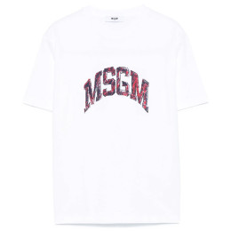 ◆키즈◆25SS 키즈 로고 프린트 티셔츠 화이트 S5MSJGTH255 001