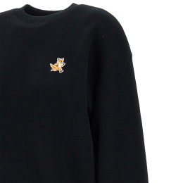 ◆당일◆24FW 스피디 폭스 패치 기모 맨투맨 블랙 MW00309KM0307 P199