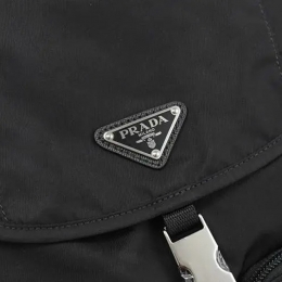 ◆당일◆26SS 삼각 로고 나일론 백팩 블랙 1BZ070 ZOT F0002