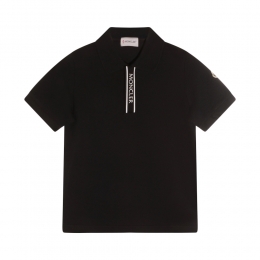 키즈 로고 패치 히든 버튼 폴로 티셔츠 블랙 8A000 11 8496W 999