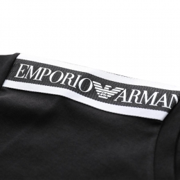 ◆당일◆25SS 시그니처 로고 크루넥 티셔츠 블랙 EM000574 AF12333 UC001