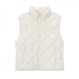 ◆당일◆24FW 제카 ZECA DV 로고 패딩조끼 크림 VDDV30145K0001 IVS