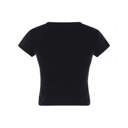 26SS ORB 자수 로고 베이비 페루 티셔츠 블랙 1G010019 J009C N401