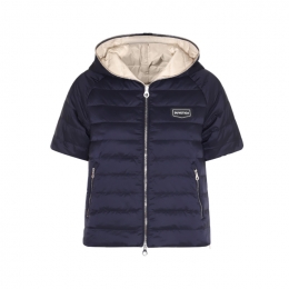 ◆당일◆25FW VERNIA 하프 슬리브 패딩 자켓 네이비 VDDH90131K0001 NYS