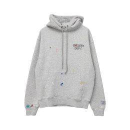 26SS 페인트 로고 프린트 후드티 라이트그레이 GPH-50044 LHGY
