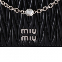 ◆당일◆26SS 마틀라세 은장로고 크리스탈 체인 미니 숄더&크로스백 블랙 5BP065 2CE3 F0002