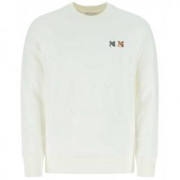 ◆당일◆25SS 더블 폭스 패치 맨투맨 에쿠르 FM00358KM0002 P700