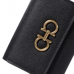 ◆당일◆26SS 더블 간치니 트라이폴드 반지갑 블랙 22-0862 0779894