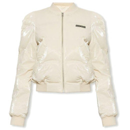 ◆당일◆23FW CODY 로고 패치 코팅 패딩 자켓 에쿠르 MA0056FB A3C49E 23EC