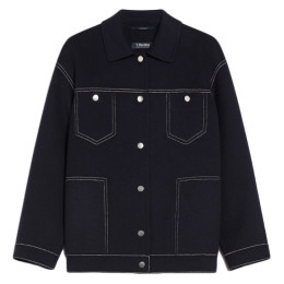 ◆당일◆24FW POGGIO 스티치 울 자켓 네이비 2429046013 081