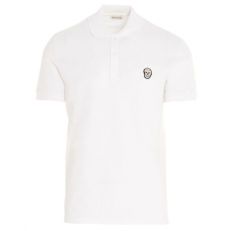 ◆당일◆24SS 스컬 패치 카라 티셔츠 화이트 622106 QPX33 9000