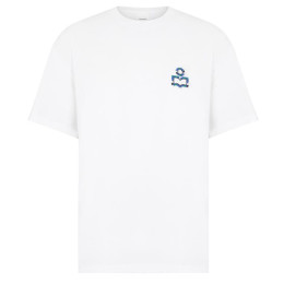 ◆당일◆24SS 휴고 HUGO 로고 자수 티셔츠 화이트 TS0149HB B1N02H 20WH
