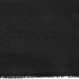 26SS 간치니 모노그램 자카드 스톨 스카프 블랙 32-7987 0725357