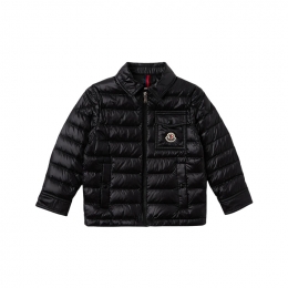 ◆키즈◆여성 모리용 MOURILLON 로고 패치 카라 패딩자켓 블랙 1G000 04 597Y4 999