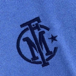 ◆15주년◆FM로고 라운드 니트 스카이블루 A024 7060 6834