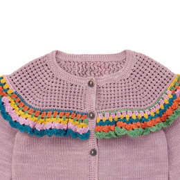 ◆키즈◆25SS 키즈 크로셰 조야 가디건 라일락 K1021S25 531
