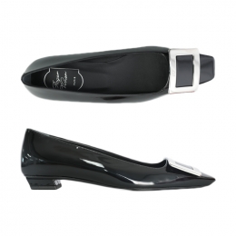 ◆당일◆25FW 메탈 버클 발레리나 펌프스 플랫 힐 블랙 RVW00700920 D1P B999