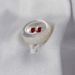 ◆15주년◆디테일 로고 자수 셔츠 화이트 71DL0381