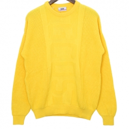 ◆12주년◆로고 크루넥 니트 옐로우 SS18M020070 04