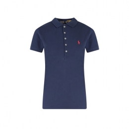 ◆당일◆26SS 포니 로고 자수 슬림핏 카라 티셔츠 네이비 211870245 002