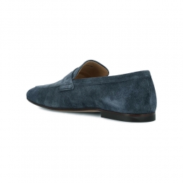 ◆당일◆26SS 모카시노 스웨이드 페니 로퍼 블루 XXM38K0GG10 RE0 U805