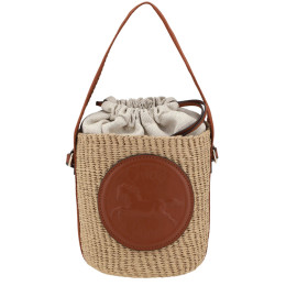 ◆당일◆25SS 홀스 메달 스몰 바스켓 버킷&숄더백 세피아브라운 CHC25SS592O82 27S