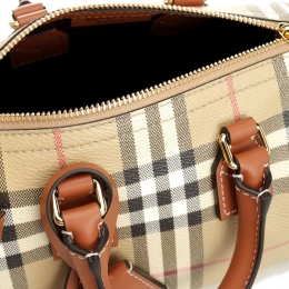 26SS 빈티지 체크 미니 볼링 토트백 브라이어브라운 8118565