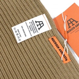 ◆당일◆25FW 골지 울 머플러 카멜 WIDE SCARF CAMEL