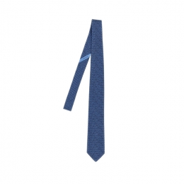 ◆당일◆26SS 알파벳 로고 패턴 실크 넥타이 네이비 35-0940 0768358