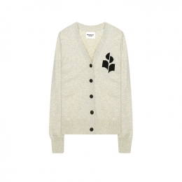 ◆당일◆25FW 노튼 NORTON 로고 가디건 라이트그레이 CA0097FA A1X05E 02LY