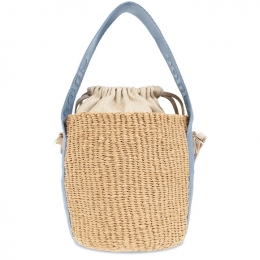 ◆당일◆25FW 우디 스몰 버킷&크로스백 워시드블루 CHC23AS381L18 4E2