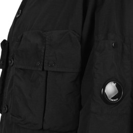 ◆당일◆24SS 렌즈 와펜 플레트 포켓 셔츠 자켓 블랙 16CMOS015A 005991G 999