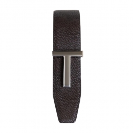 26SS 은장 T 버클 리버시블 벨트 브라운/블랙 TB224 LCL236S ENB