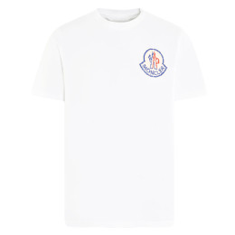 ◆당일◆24FW 픽셀 로고 티셔츠 화이트 8C000 04 83927 00A