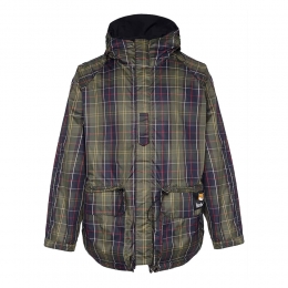 ◆당일◆23FW 바버 X 메종키츠네 폭스 패치 리버서블 밀리터리 자켓 블랙 MWB1093 BK11