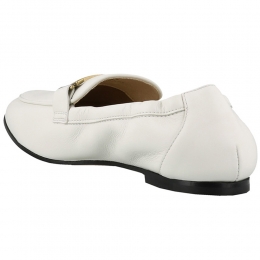 ◆당일◆25FW 여성 금장 더블 T 로퍼 화이트 XXW79A0DE70 MID B001