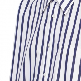 ◆당일◆스트라이프 오버핏 셔츠 화이트/네이비 723033 V2L30 9066