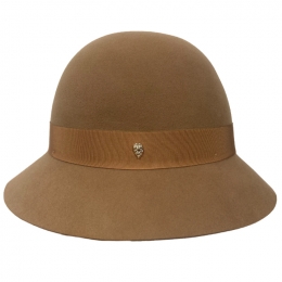 ◆당일◆22FW 에타 리본 클로슈햇 에크루 카멜카멜 HAT51018 ETTA CAMELCAMEL
